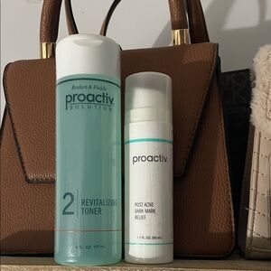 Proactiv revitalizing toner and post acne dark mark relief